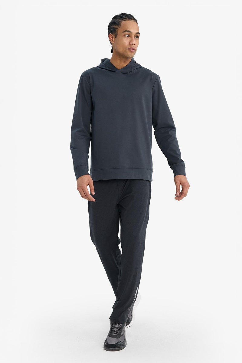 DeFacto Grey Man Standard Fit Sports Hoodie Casual - Image 5